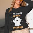 French Teacher Halloween French Class School Unisex Long Sleeve T-Shirt, funny design