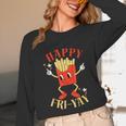 Fun Teacher Happy Fri Yay French Fries Friday Lovers Unisex Long Sleeve T-Shirt, funny design