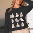 Ghost Book Reading Halloween Books Lover Teacher Kids Unisex Long Sleeve T-Shirt, funny design Ghost Book Reading Halloween Books Lover Teacher Kids Unisex Long Sleeve T-Shirt, funny design