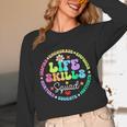Groovy Life Skills Squad Teacher Special Ed SPED Team Crew Unisex Long Sleeve T-Shirt, funny design Groovy Life Skills Squad Teacher Special Ed SPED Team Crew Unisex Long Sleeve T-Shirt, funny design