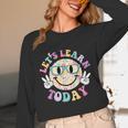Groovy Retro Lets Learn Today Teacher Student Back To School Unisex Long Sleeve T-Shirt, funny design Groovy Retro Lets Learn Today Teacher Student Back To School Unisex Long Sleeve T-Shirt, funny design