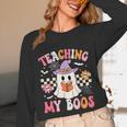 Groovy Teaching My Boos Teacher Ghost Halloween Teacher Unisex Long Sleeve T-Shirt, funny design Groovy Teaching My Boos Teacher Ghost Halloween Teacher Unisex Long Sleeve T-Shirt, funny design