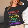 Growth Mindset Teacher Positive Message Inspirational Quote Unisex Long Sleeve T-Shirt, funny design