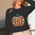 Halloween Books Pumpkin Reading Teacher Fall Men Women Unisex Long Sleeve T-Shirt, funny design