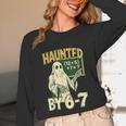 Halloween Costume Haunted By 67 Ghost Math Teacher Professor Unisex Long Sleeve T-Shirt, funny design