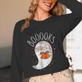Halloween Cute Ghost Book Reading Teacher Unisex Long Sleeve T-Shirt, funny design Halloween Cute Ghost Book Reading Teacher Unisex Long Sleeve T-Shirt, funny design