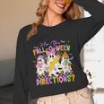 Halloween Floral Ghost Teacher Are You Falloween Directions Unisex Long Sleeve T-Shirt, funny design