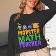 Halloween Monster Math Teacher Men Women Unisex Long Sleeve T-Shirt, funny design Halloween Monster Math Teacher Men Women Unisex Long Sleeve T-Shirt, funny design