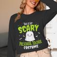 Halloween This Is My Scary Preschool Teacher Custome For Men Women Kids Unisex Long Sleeve T-Shirt, funny design Halloween This Is My Scary Preschool Teacher Custome For Men Women Kids Unisex Long Sleeve T-Shirt, funny design