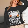 Halloween Teacher Composition Book Notebook Matching Group Unisex Long Sleeve T-Shirt, funny design Halloween Teacher Composition Book Notebook Matching Group Unisex Long Sleeve T-Shirt, funny design