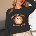 Halloween Teacher Crew Spooky Season Retro Ghost Unisex Long Sleeve T-Shirt, funny design Halloween Teacher Crew Spooky Season Retro Ghost Unisex Long Sleeve T-Shirt, funny design