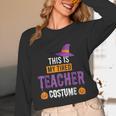 Halloween Teachers This Is My Tired Teacher Costume Unisex Long Sleeve T-Shirt, funny design