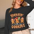 Hangin With My Cookies Gingerbread Men Women Xmas Teacher Unisex Long Sleeve T-Shirt, funny design