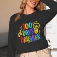 Happy 100th Day Of School 100 Days Brighter Girls Teacher Unisex Long Sleeve T-Shirt, funny design Happy 100th Day Of School 100 Days Brighter Girls Teacher Unisex Long Sleeve T-Shirt, funny design