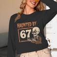 Haunted By 67 Halloween 67 Meme Six Seven Teacher Unisex Long Sleeve T-Shirt, funny design Haunted By 67 Halloween 67 Meme Six Seven Teacher Unisex Long Sleeve T-Shirt, funny design