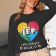 IEP I Encourage Progress Special Education School Teacher Unisex Long Sleeve T-Shirt, funny design