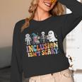 Inclusion Isn't Scary SLP Halloween Sped Teacher Unisex Long Sleeve T-Shirt, funny design