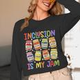 Inclusion Is My Jam SPED Teacher Special Education Teacher Unisex Long Sleeve T-Shirt, funny design Inclusion Is My Jam SPED Teacher Special Education Teacher Unisex Long Sleeve T-Shirt, funny design