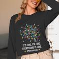 It's Fine I'm Fine Christmas Light Principal Teacher Xmas Men Women Unisex Long Sleeve T-Shirt, funny design