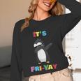 It's Fri-Yay Dabbing Penguin Friday Weekend Teacher Student Unisex Long Sleeve T-Shirt, funny design It's Fri-Yay Dabbing Penguin Friday Weekend Teacher Student Unisex Long Sleeve T-Shirt, funny design