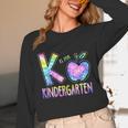 K Is For Kindergarten Teacher Tie Dye Back To School Kinder Unisex Long Sleeve T-Shirt, funny design