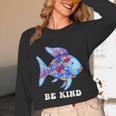 Be Kind Rainbow Fish Teacher Life Teaching Back To School Unisex Long Sleeve T-Shirt, funny design Be Kind Rainbow Fish Teacher Life Teaching Back To School Unisex Long Sleeve T-Shirt, funny design