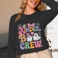 Kinder Boo Crew Kindergarten Teacher Student Halloween Unisex Long Sleeve T-Shirt, funny design