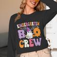 Kindergarten Boo Crew Spooky Kindergarten Halloween Teacher Unisex Long Sleeve T-Shirt, funny design