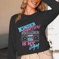 Kindergarten Is My Jam Vintage 80s Boombox Teacher Student Unisex Long Sleeve T-Shirt, funny design Kindergarten Is My Jam Vintage 80s Boombox Teacher Student Unisex Long Sleeve T-Shirt, funny design