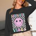 Kindergarten Vibes First Day Of School Kindergarten Teacher Unisex Long Sleeve T-Shirt, funny design Kindergarten Vibes First Day Of School Kindergarten Teacher Unisex Long Sleeve T-Shirt, funny design