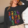 Learning Math Numbers Counting Back To School Teacher For Men Women Girls Kids Unisex Long Sleeve T-Shirt, funny design