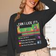 Can I Lick It Periodic Table Chart Science Teacher Cool Meme Unisex Long Sleeve T-Shirt, funny design