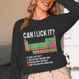 Can I Lick It Periodic Table Science Teacher Boy And Girls Unisex Long Sleeve T-Shirt, funny design