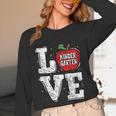 LOVE Kindergarten Teacher Student School Apple Unisex Long Sleeve T-Shirt, funny design LOVE Kindergarten Teacher Student School Apple Unisex Long Sleeve T-Shirt, funny design