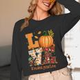 Love Kindergarten Teacher Turkey Thanksgiving Autumn Fall Unisex Long Sleeve T-Shirt, funny design