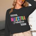 Maestra Fabulosa Bilingual Spanish Espanol Teacher School Unisex Long Sleeve T-Shirt, funny design Maestra Fabulosa Bilingual Spanish Espanol Teacher School Unisex Long Sleeve T-Shirt, funny design