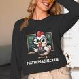 Math Teacher Chicken Mathemachicken Pun Unisex Long Sleeve T-Shirt, funny design