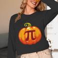 Math Teacher Halloween Costume Pumpkin Pi Pun Pie Men Unisex Long Sleeve T-Shirt, funny design
