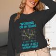 Mathletics Working On My Quads Algebra Math Teacher Unisex Long Sleeve T-Shirt, funny design Mathletics Working On My Quads Algebra Math Teacher Unisex Long Sleeve T-Shirt, funny design