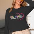 Multilingual Learner Teacher Heart Unisex Long Sleeve T-Shirt, funny design Multilingual Learner Teacher Heart Unisex Long Sleeve T-Shirt, funny design