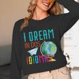 Multilingual Teacher In Dos Idiomas Linguist Language Unisex Long Sleeve T-Shirt, funny design