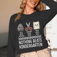 Nothing Beats Kindergarten Back To School Kids Teacher Unisex Long Sleeve T-Shirt, funny design