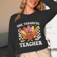 One Thankful Teacher Turkey Thanksgiving Teaching Unisex Long Sleeve T-Shirt, funny design One Thankful Teacher Turkey Thanksgiving Teaching Unisex Long Sleeve T-Shirt, funny design