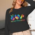 Peace Love Physical Education Tie Dye Sports PE Teacher Unisex Long Sleeve T-Shirt, funny design Peace Love Physical Education Tie Dye Sports PE Teacher Unisex Long Sleeve T-Shirt, funny design
