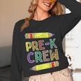 Pre-K Crew PreK Teachers Back To School Unisex Long Sleeve T-Shirt, funny design