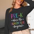 Pre-K Teacher Adventure Begins First Day Preschool Teachers Unisex Long Sleeve T-Shirt, funny design Pre-K Teacher Adventure Begins First Day Preschool Teachers Unisex Long Sleeve T-Shirt, funny design