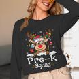 Pre-k Teacher Squad Reindeer Teacher Christmas Unisex Long Sleeve T-Shirt, funny design