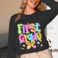 Preppy First Grade Back To School 1st Grade Teacher Girl Kid Unisex Long Sleeve T-Shirt, funny design Preppy First Grade Back To School 1st Grade Teacher Girl Kid Unisex Long Sleeve T-Shirt, funny design