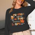 Pumpkin Spice Autumn Leaves IEPS Sped Teacher Fall Unisex Long Sleeve T-Shirt, funny design