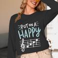 Put On A Happy Face Music Music Teacher Unisex Long Sleeve T-Shirt, funny design Put On A Happy Face Music Music Teacher Unisex Long Sleeve T-Shirt, funny design